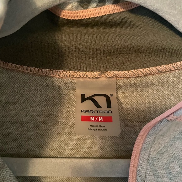 Kari Traa Green and Pink Patterned Pullover Base layer - Picture 3 of 8